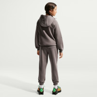 Survêtement polaire à capuche Nike Sportswear Club pour Enfants, gris foncé, gris clair