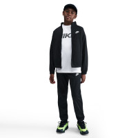 Survêtement Nike Sportswear à fermeture éclair intégrale pour Enfants, noir et blanc
