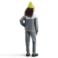 Survêtement Nike Sportswear à fermeture éclair pour Enfants, gris foncé, gris clair, blanc