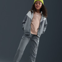 Survêtement Nike Sportswear à fermeture éclair pour Enfants, gris foncé, gris clair, blanc