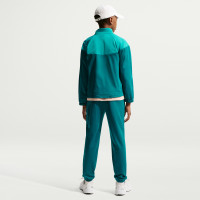 Survêtement Nike Sportswear à fermeture éclair pour Enfants, bleu sarcelle, vert clair, blanc