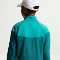 Survêtement Nike Sportswear à fermeture éclair pour Enfants, bleu sarcelle, vert clair, blanc