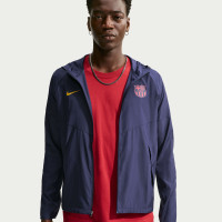 Nike FC Barcelona City Side Trainingspak 2026-2027 Donkerblauw Goudgeel Roze