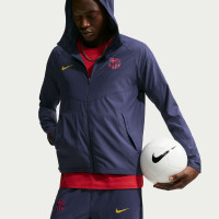Nike FC Barcelona City Side Trainingsjack 2026-2027 Donkerblauw Goudgeel Roze