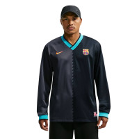 Maillot à manches longues Nike FC Barcelona Energy 2026-2027 noir gris foncé bleu clair jaune doré
