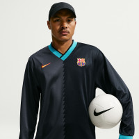 Maillot à manches longues Nike FC Barcelona Energy 2026-2027 noir gris foncé bleu clair jaune doré