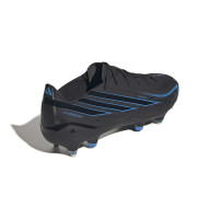 adidas F50 Hyperfast League IJzeren-Nop Voetbalschoenen (SG) Zwart Zwart Blauw