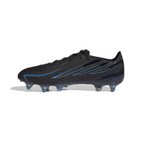 adidas F50 Hyperfast Elite Crampons Vissés Chaussures de Foot (SG) Noir Noir Bleu
