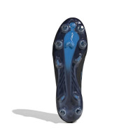 adidas F50 Hyperfast Elite Crampons Vissés Chaussures de Foot (SG) Noir Noir Bleu