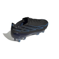 adidas F50 Hyperfast Elite Crampons Vissés Chaussures de Foot (SG) Noir Noir Bleu