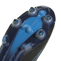 adidas F50 Hyperfast Elite Crampons Vissés Chaussures de Foot (SG) Noir Noir Bleu