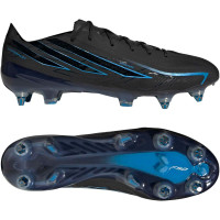 adidas F50 Hyperfast Elite Crampons Vissés Chaussures de Foot (SG) Noir Noir Bleu