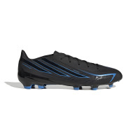 adidas F50 Hyperfast League Gras Voetbalschoenen (FG) Zwart Zwart Blauw