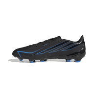 adidas F50 Hyperfast League Gras Voetbalschoenen (FG) Zwart Zwart Blauw