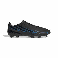 adidas F50 Hyperfast Pro Gazon Naturel Chaussures de Foot (FG) Noir Noir Bleu