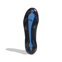 adidas F50 Hyperfast Pro Gazon Naturel Chaussures de Foot (FG) Noir Noir Bleu
