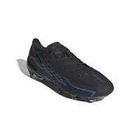 adidas F50 Hyperfast Pro Gazon Naturel Chaussures de Foot (FG) Noir Noir Bleu
