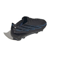 adidas F50 Hyperfast Pro Gazon Naturel Chaussures de Foot (FG) Noir Noir Bleu