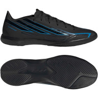 adidas F50 Hyperfast League Zaalvoetbalschoenen (IN) Zwart Zwart Blauw