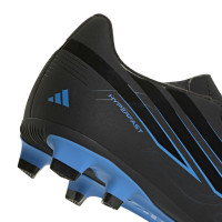 adidas F50 Hyperfast Club Gras / Kunstgras Voetbalschoenen (MG) Kids Zwart Zwart Blauw