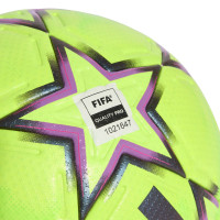 adidas UEFA Champions League Pro Winter Voetbal Maat 5 2026-2027 Limoengroen Zwart Paars