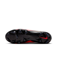 Nike Phantom 6 Low Pro Gras Voetbalschoenen (FG) Zwart Felrood Goud