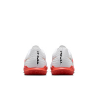 Nike Tiempo Maestro Club Chaussures de Foot en Salle (IN) Blanc Rouge Vif Doré