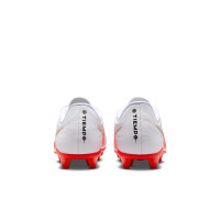 Nike Tiempo Maestro Club Gras / Kunstgras Voetbalschoenen (MG) Kids Wit Felrood Goud