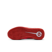 Nike Tiempo Maestro Club Zaalvoetbalschoenen (IN) Kids Wit Felrood Goud