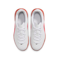 Nike Tiempo Maestro Club Zaalvoetbalschoenen (IN) Kids Wit Felrood Goud