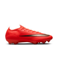 Nike Mercurial Vapor 17 Elite Gras Voetbalschoenen (FG) Felrood Zwart Goud