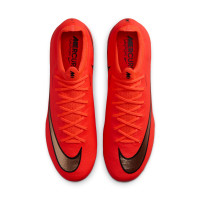Nike Mercurial Vapor 17 Elite Gras Voetbalschoenen (FG) Felrood Zwart Goud