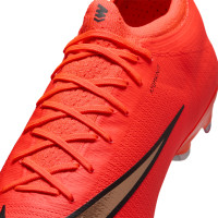 Nike Mercurial Vapor 17 Elite Gras Voetbalschoenen (FG) Felrood Zwart Goud