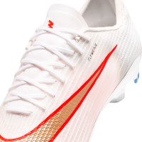 Nike Zoom Mercurial Superfly 11 Pro Gazon Naturel Chaussures de Foot (FG) Blanc Rouge Vif Doré