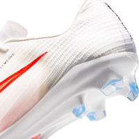 Nike Zoom Mercurial Superfly 11 Pro Gazon Naturel Chaussures de Foot (FG) Blanc Rouge Vif Doré