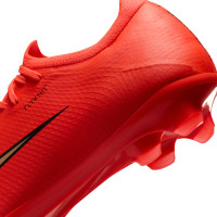 Nike Mercurial Vapor 17 Pro Gazon Naturel Chaussures de Foot (FG) Rouge Vif Noir Doré