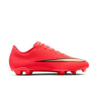 Nike Mercurial Vapor 17 Club Gras / Kunstgras Voetbalschoenen (MG) Felrood Zwart Goud