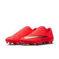 Nike Mercurial Vapor 17 Club Gras / Kunstgras Voetbalschoenen (MG) Felrood Zwart Goud