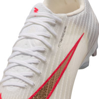 Nike Zoom Mercurial Superfly 11 Elite IJzeren-Nop Voetbalschoenen (SG) Wit Felrood Goud