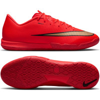 Nike Mercurial Vapor 17 Academy Zaalvoetbalschoenen (IN) Felrood Zwart Goud