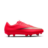Nike Mercurial Vapor 17 Academy IJzeren-Nop Voetbalschoenen (SG) Anti-Clog Felrood Zwart Goud