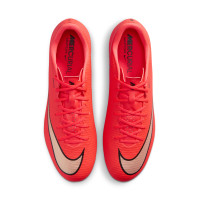 Nike Mercurial Vapor 17 Academy IJzeren-Nop Voetbalschoenen (SG) Anti-Clog Felrood Zwart Goud
