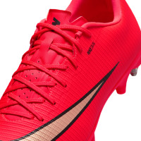 Nike Mercurial Vapor 17 Academy IJzeren-Nop Voetbalschoenen (SG) Anti-Clog Felrood Zwart Goud