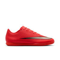 Nike Mercurial Vapor 17 Club Chaussures de Foot en Salle (IN) Rouge Vif Noir Doré