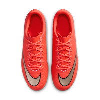 Nike Mercurial Vapor 17 Club Chaussures de Foot en Salle (IN) Rouge Vif Noir Doré