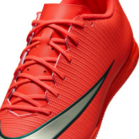 Nike Mercurial Vapor 17 Club Chaussures de Foot en Salle (IN) Rouge Vif Noir Doré