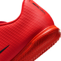 Nike Mercurial Vapor 17 Club Chaussures de Foot en Salle (IN) Rouge Vif Noir Doré