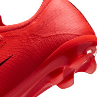 Nike Mercurial Vapor 17 Pro Gras Voetbalschoenen (FG) Kids Felrood Zwart Goud