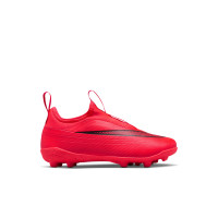 Nike Mercurial Vapor 17 Club Flex Gazon Naturel Artificiel Chaussures de Foot en Salle (MG) Enfants Rouge Vif Noir Doré