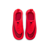 Nike Mercurial Vapor 17 Club Flex Gazon Naturel Artificiel Chaussures de Foot en Salle (MG) Enfants Rouge Vif Noir Doré